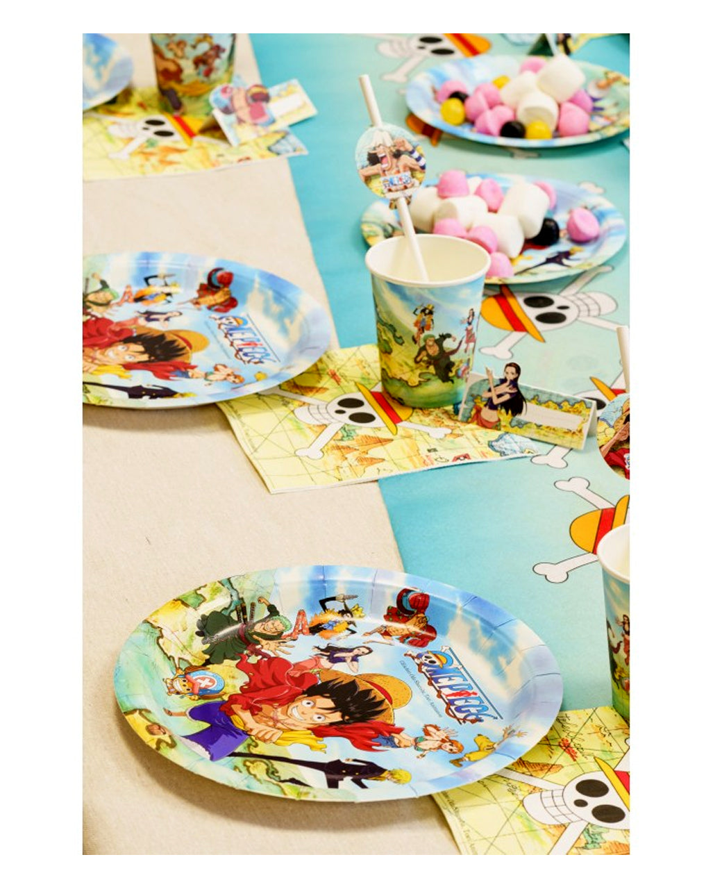 One Piece Pappteller 8 St. 23cm