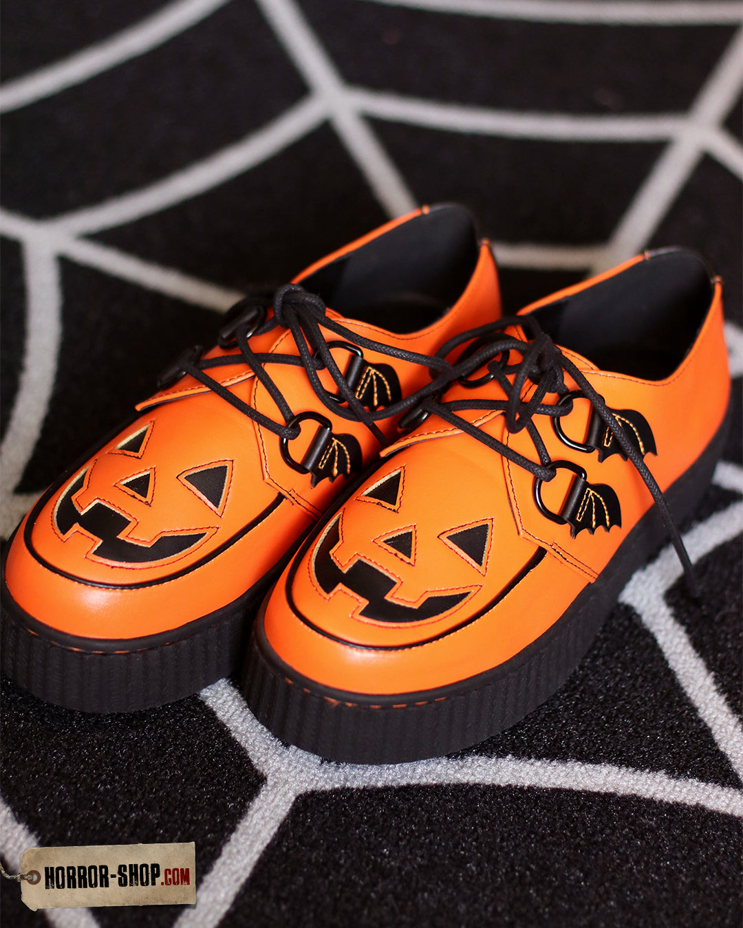 Orangefarbene Trick or Treat Jack O'lantern Creepers Schuhe