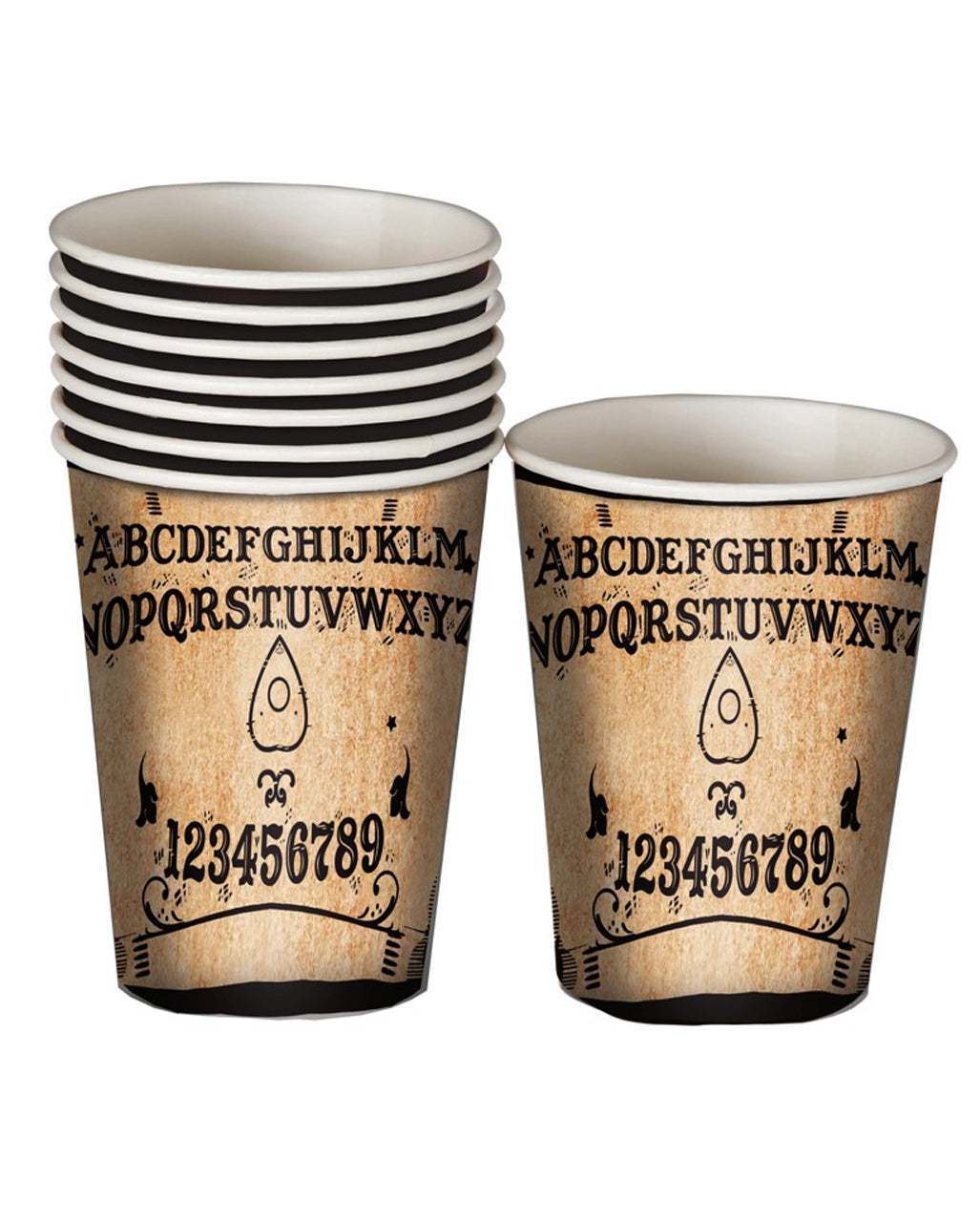 Ouija Brett Pappbecher 8 St.