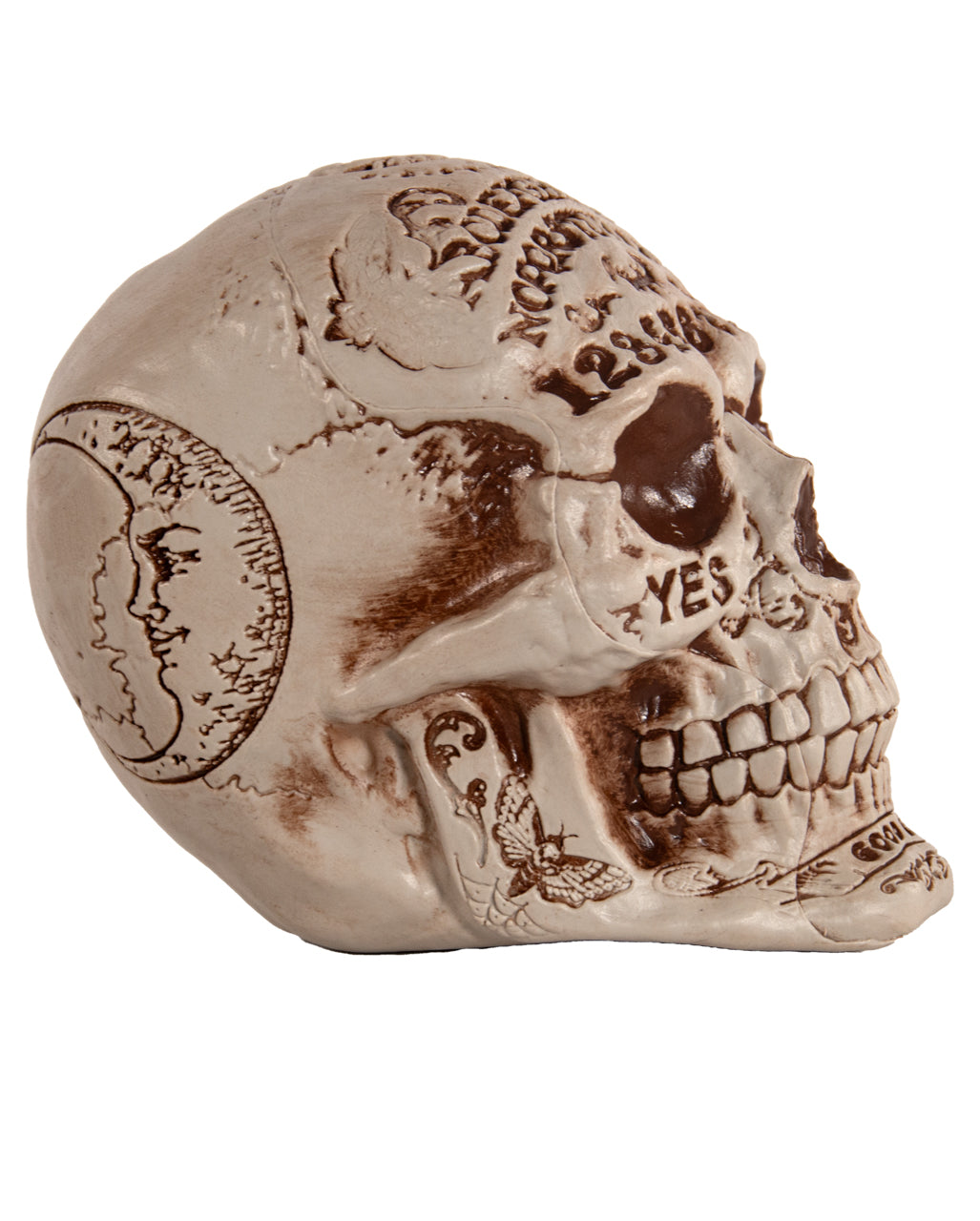 Ouija Wahrsage Totenkopf 18cm