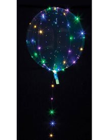 Party Kugel Ballon mit bunter LED Lichterkette