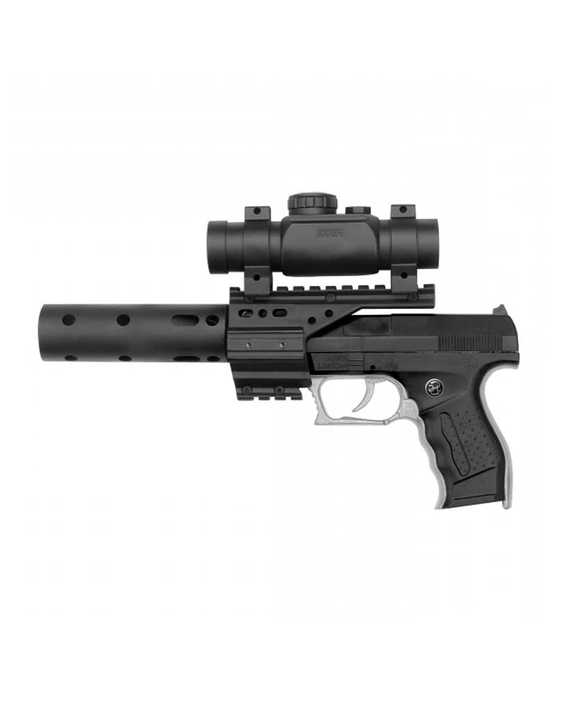 PB 001 Pistola SEK Della Polizia Con Silenziatore E Mirino Telescopico