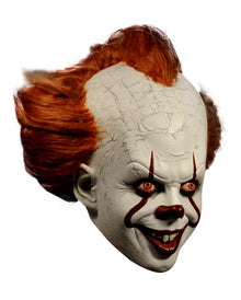 Maschera Pennywise IT Deluxe Con Capelli