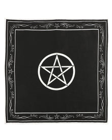 Pentagram Wicca Altar-Tuch 70x70 cm