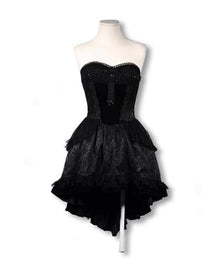 Perlen Frack Kleid