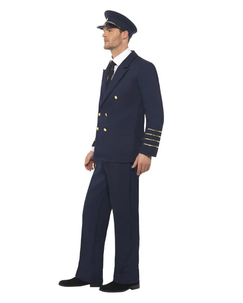 Dunkelblaues Piloten Kostüm