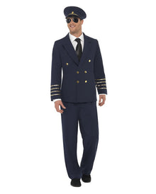 Dunkelblaues Piloten Kostüm