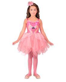 Rosa Flamingo Kinderkostüm mit Tutu & Haarreif