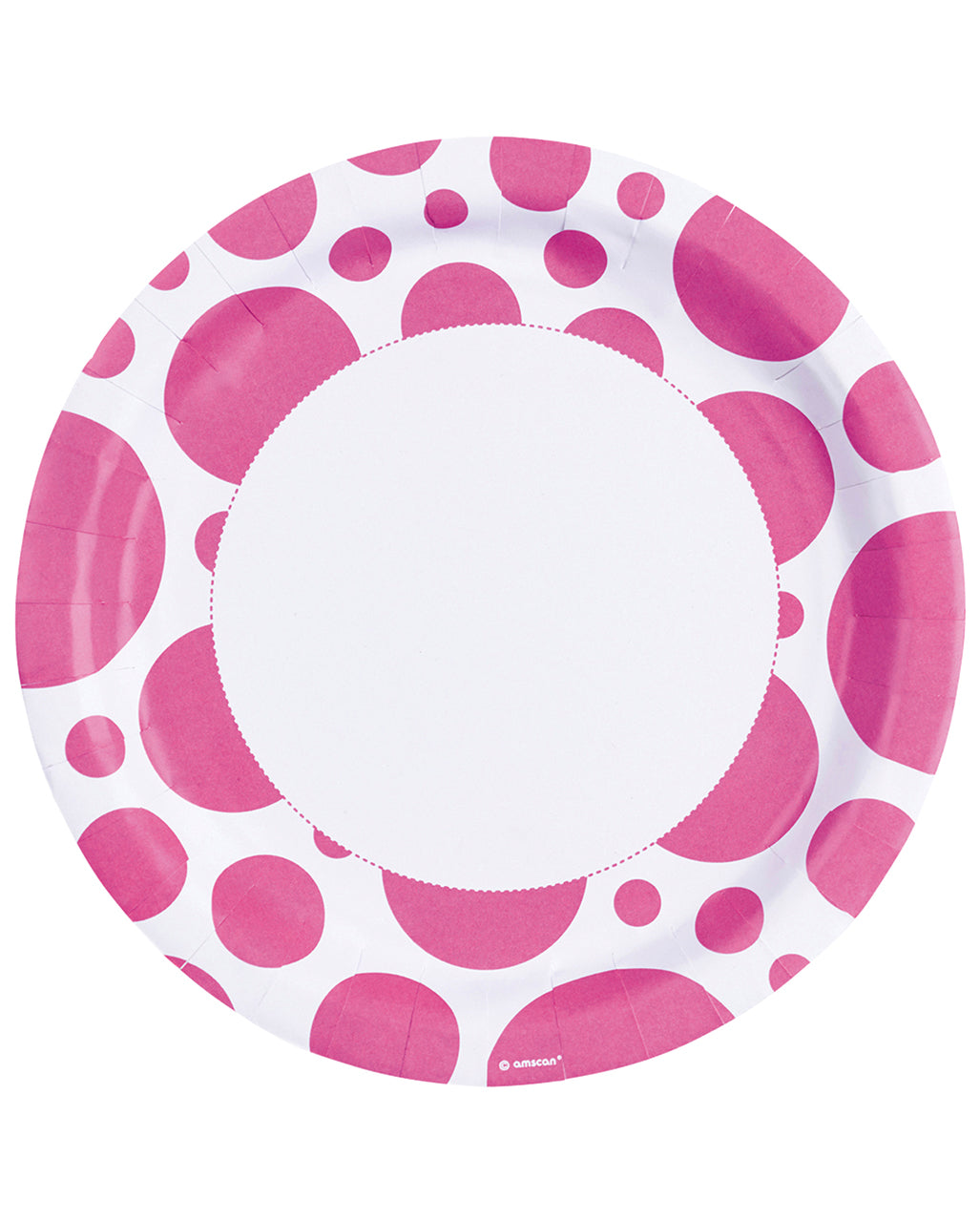 Pinke Punkt Pappteller 8 St.