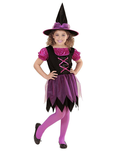 Violette Funkelhexe Kinderkostüm
