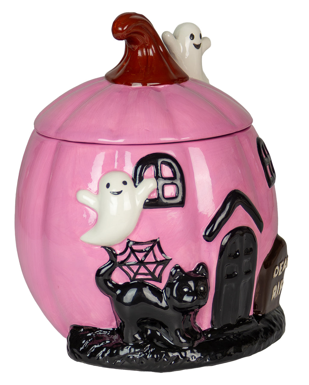 Pinke Summerween Kürbis Keksdose 18cm