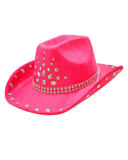 Pink Cowboy Hat With "diamonds"