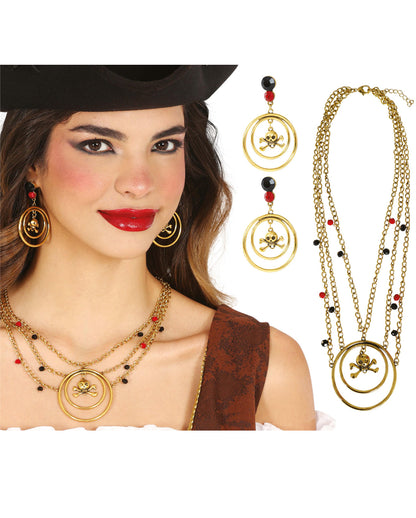 Pirate Jewelry With Necklace & Earrings