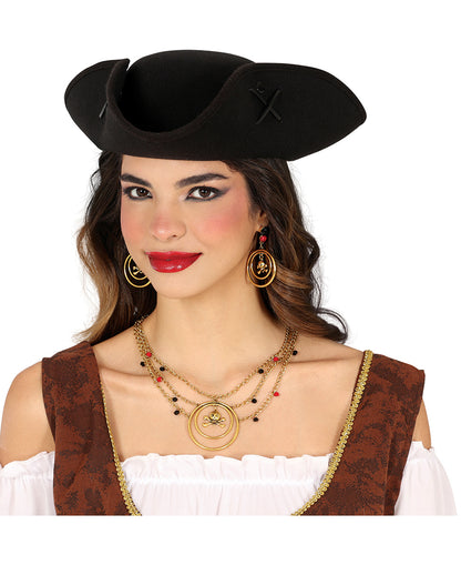 Pirate Jewelry With Necklace & Earrings