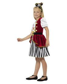 Piratin Kinderkostüm-Kleid