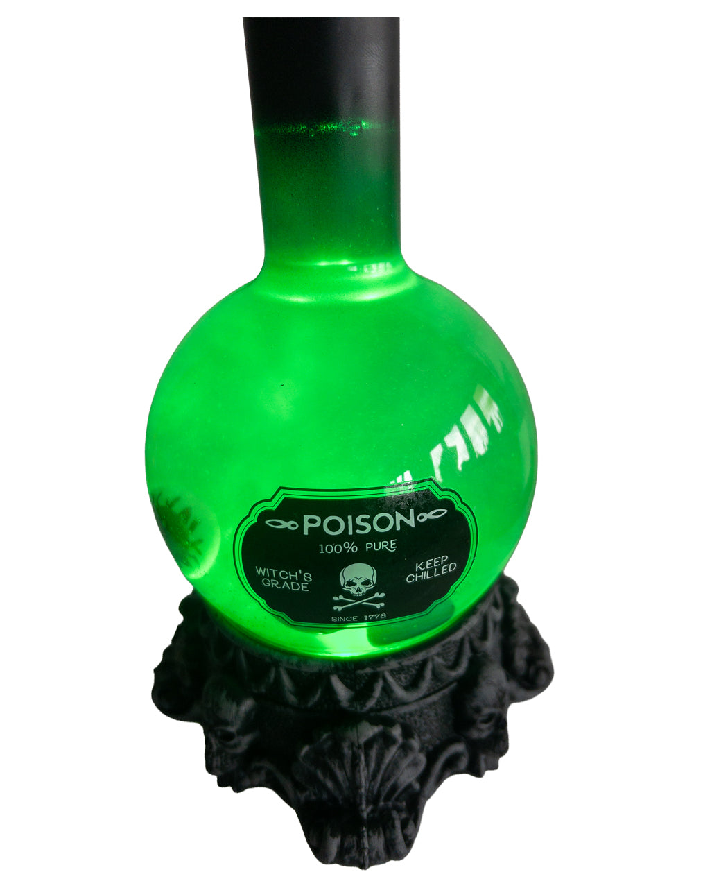Poison Potion Flasche mit Augäpfel & Green LED`s 29cm