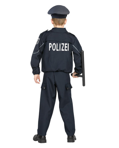 Polizisten Kostüm Blau für Kinder