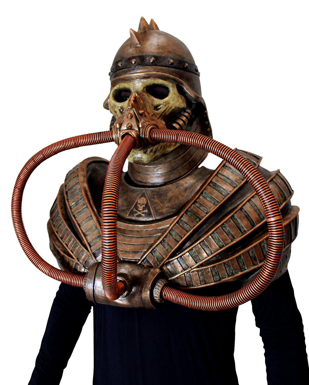 Post Apocalyptische Krieger Maske mit Brustpanzer