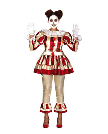 Noble Killer Clown Damen Kostüm für Erwachsene