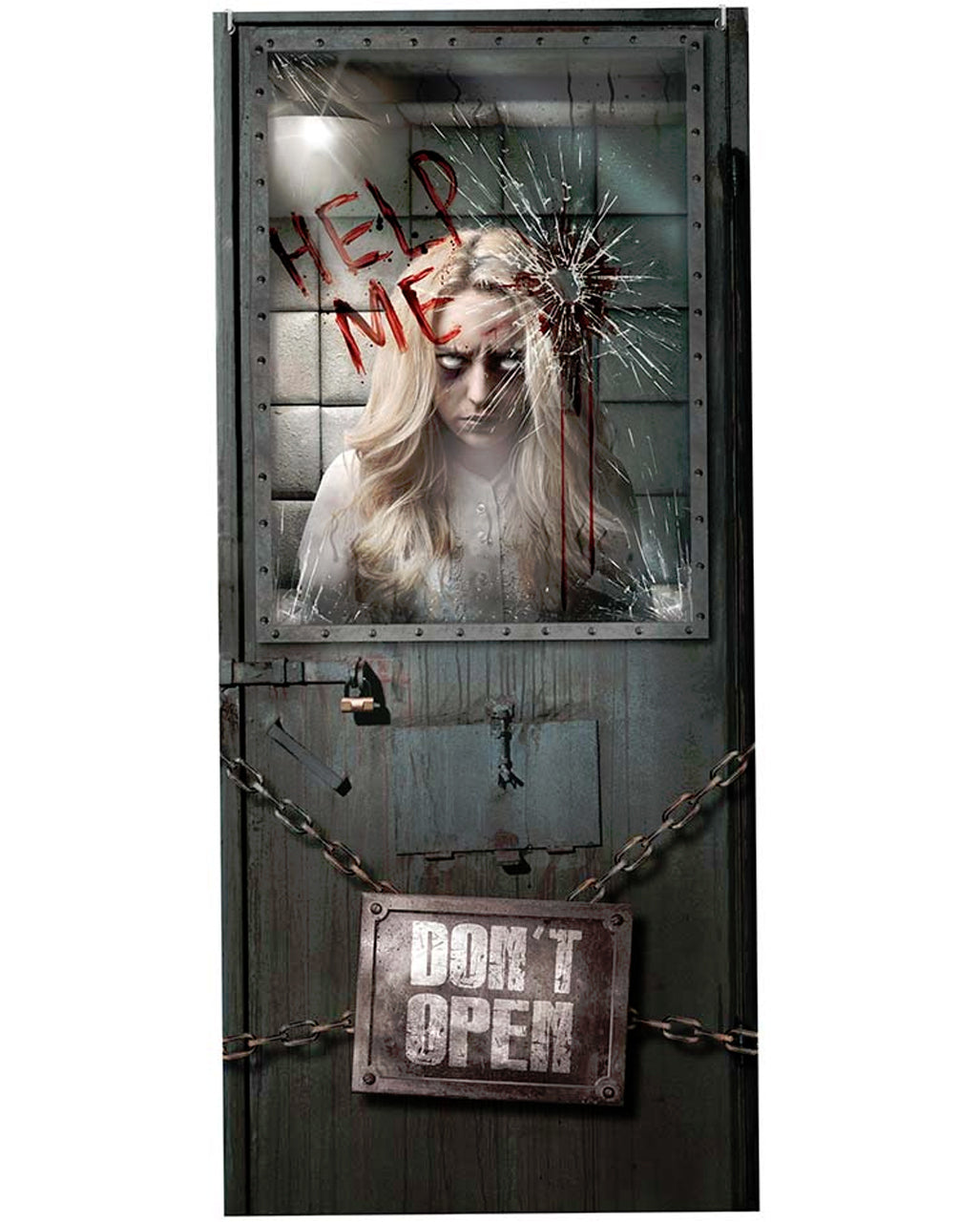 Psychiatrie Help Me Türdeko 80x180 cm