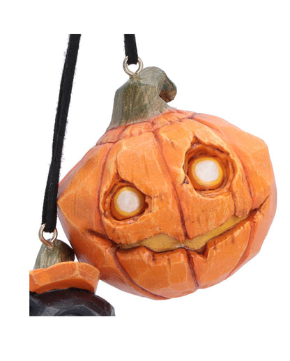 Pumpkin & Patch Halloween-Kürbis-Hängeornamente (2er-Set) 7cm