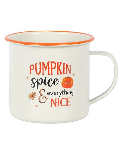 Pumpkin Spice Emaille Becher
