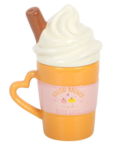 Pumpkin Spice Latte-Tasse mit Deckel 10cm
