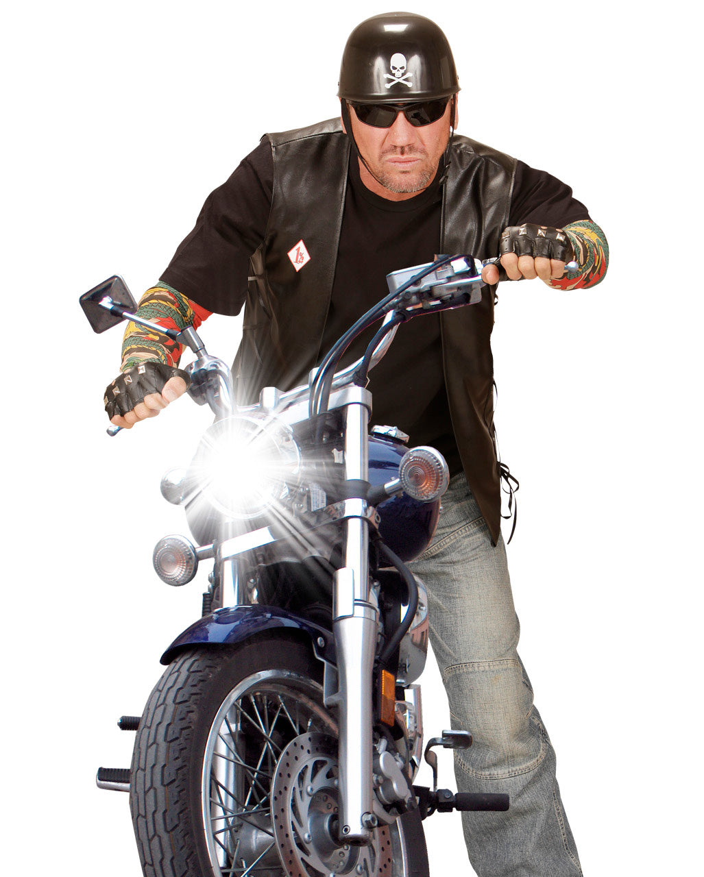 Punkrock & Biker Gloves With Studs