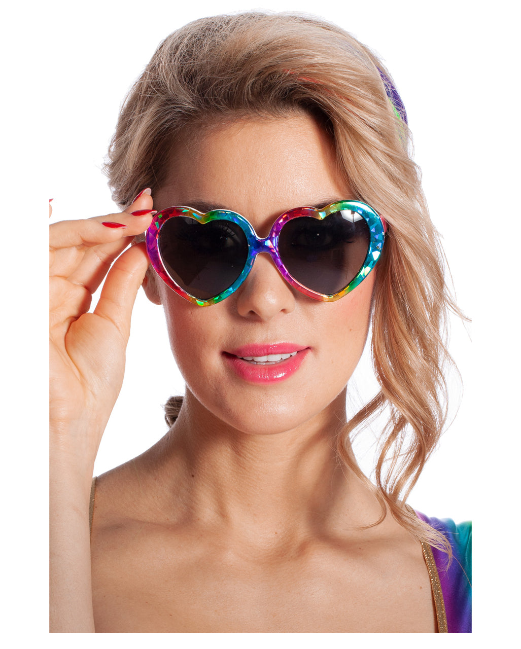 Rainbow Heart Glasses