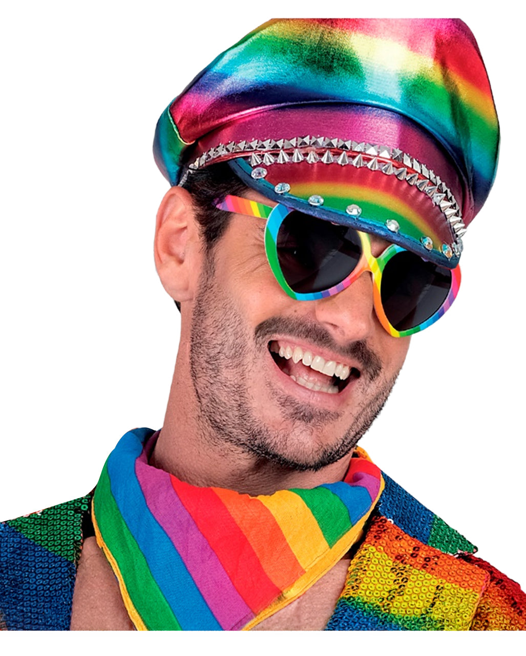 Regenbogen Herzbrille