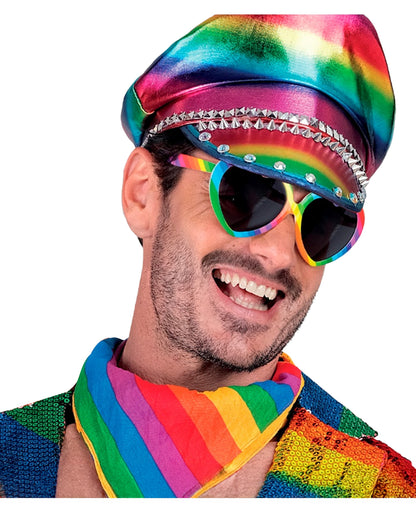 Regenbogen Herzbrille