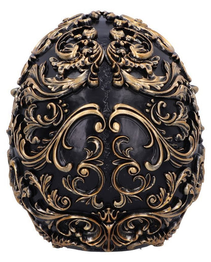 Renaissance Schwarz & Gold Totenschädel 19cm