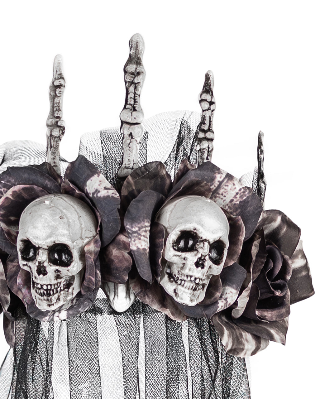 Requiem Mortis Crown with Veil &amp; Bones