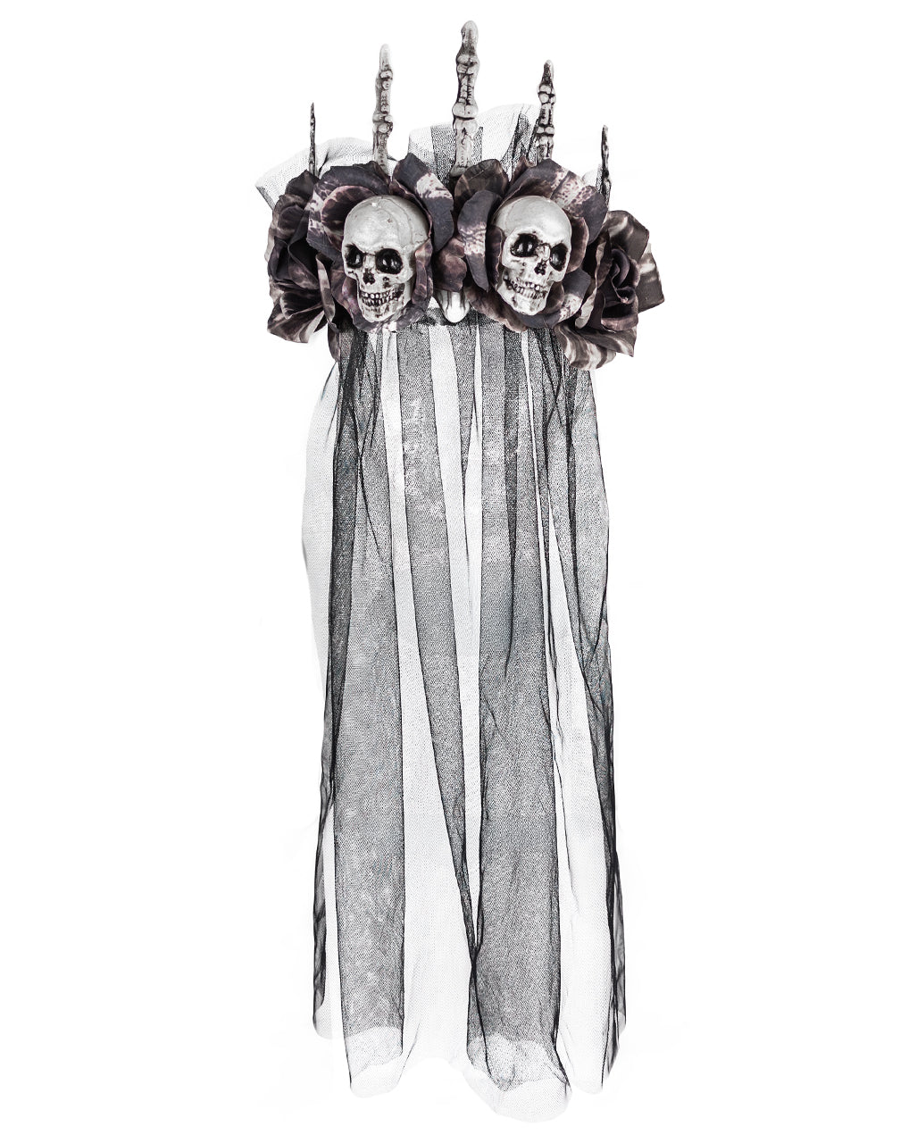 Requiem Mortis Crown with Veil &amp; Bones