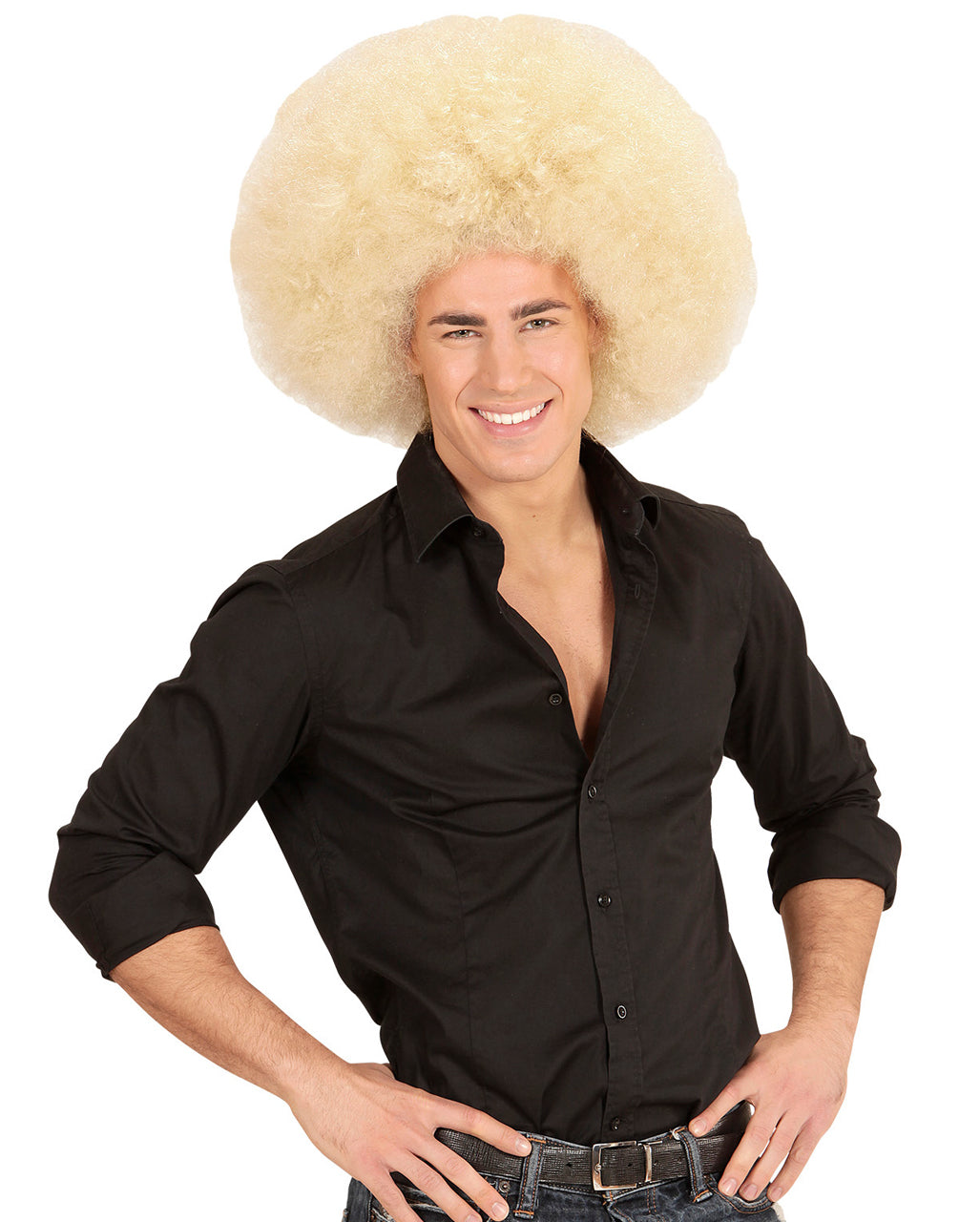 Riesige Afro Perücke Blond