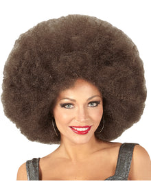 Riesige Afro Perücke Braun