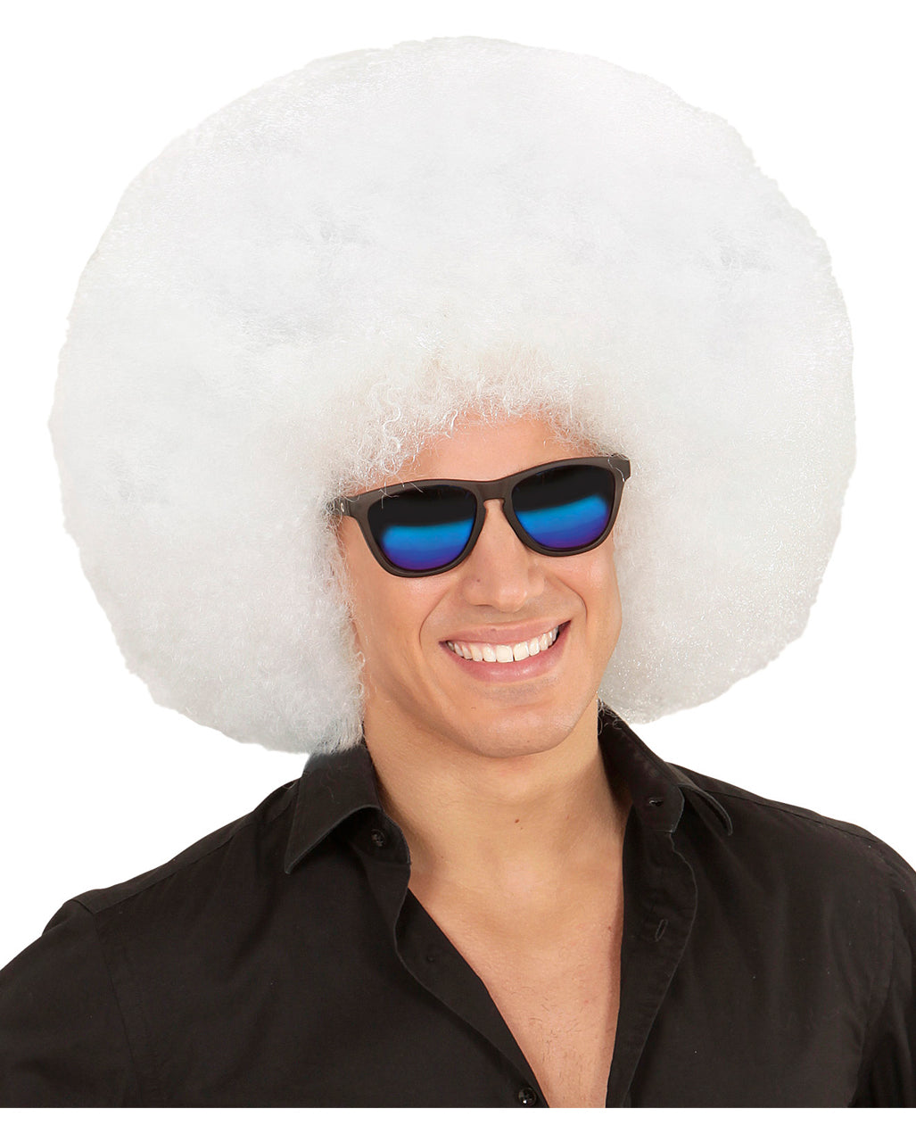 Riesige Afro Perücke Weiß
