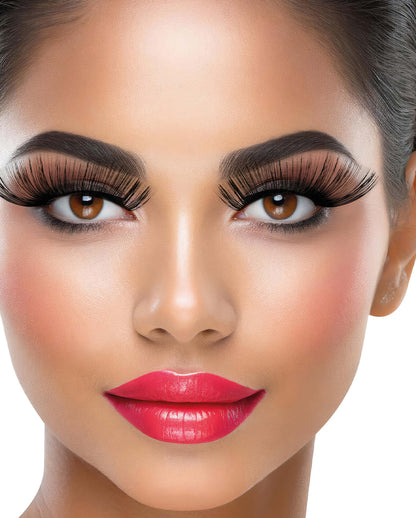 Riesige Schwarze Wimpern