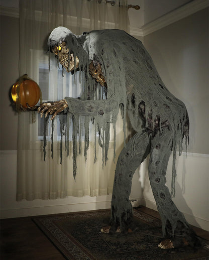Riesiger Jack Reaper mit sprechendem Kürbis Halloween Animatronic
