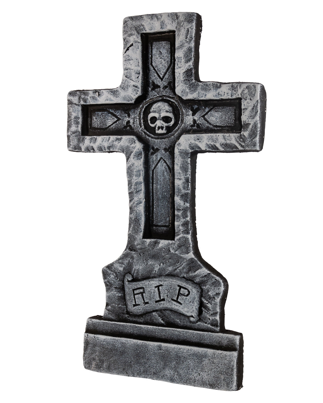 R.I.P. Grabsteinkreuz mit Totenkopf 60cm