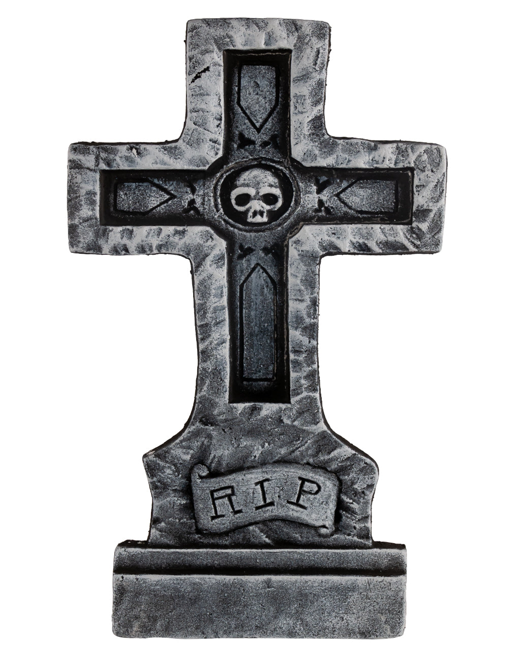 R.I.P. Grabsteinkreuz mit Totenkopf 60cm