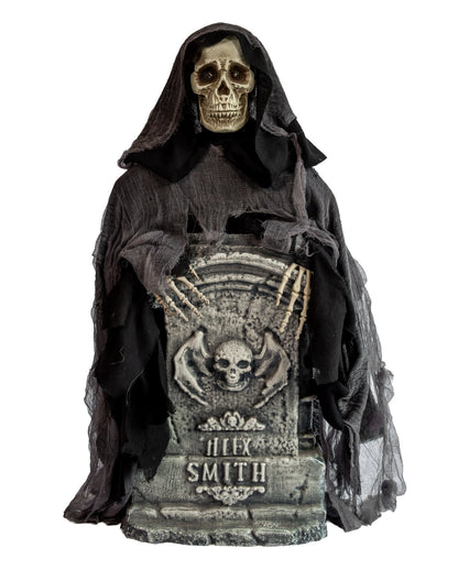 Rising Reaper auf Grabstein Halloween Animatronic 120cm