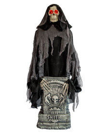 Rising Reaper auf Grabstein Halloween Animatronic 120cm