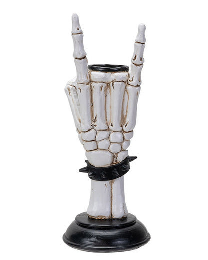 Rock On Skelett Hand Kerzenhalter 25cm