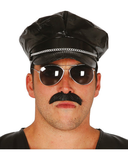 Rocker Schirmmütze schwarz