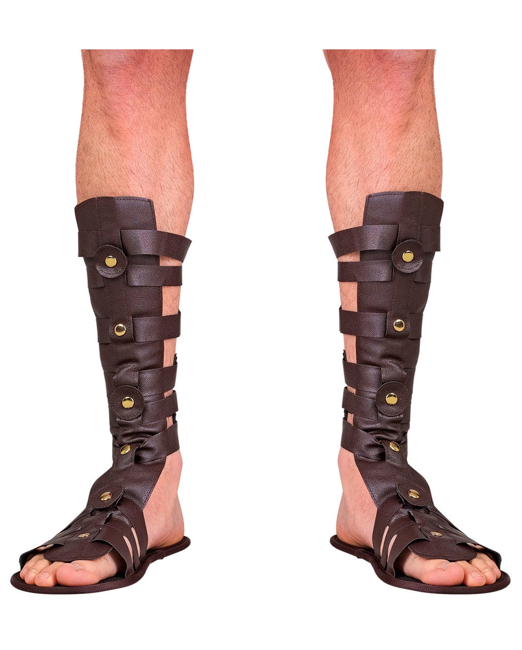 Römersandalen mit Riemen & Schienbeinschoner
