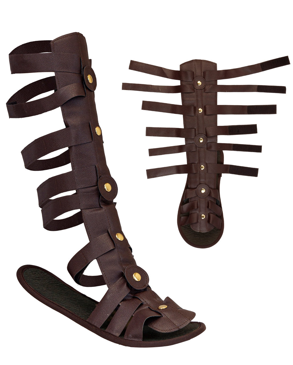Römersandalen mit Riemen & Schienbeinschoner