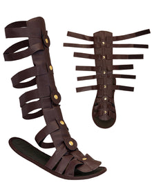 Römersandalen mit Riemen & Schienbeinschoner