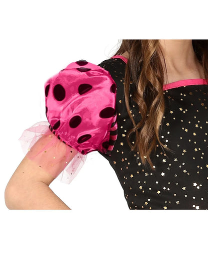 Rosa Glitter Witch Mädchen Hexenkostüm