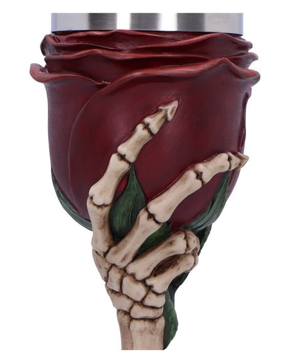 Skeletthand Kelch Rose to the Occasion 20cm
